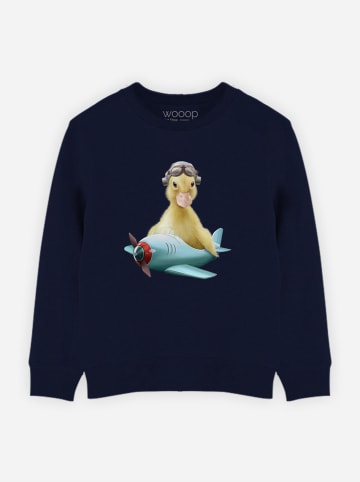 WOOOP Sweatshirt "Duck Pilot" donkerblauw