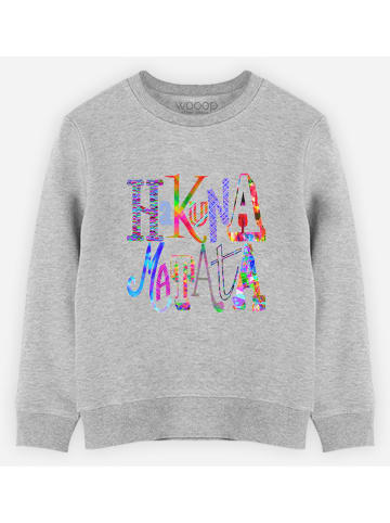 WOOOP Sweatshirt "Hakuna Matata" grijs
