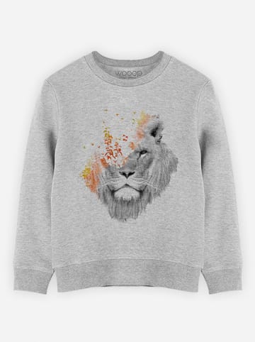 WOOOP Sweatshirt "If I Roar" grijs