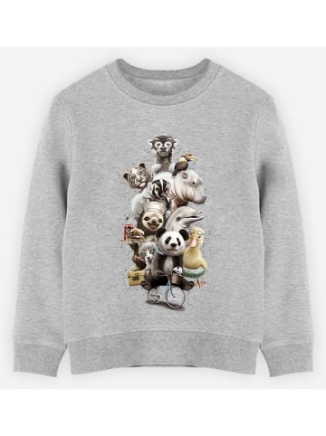 WOOOP Sweatshirt "Zoo Escape" grijs