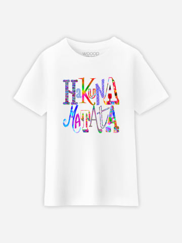 WOOOP Koszulka "Hakuna Matata" w kolorze białym