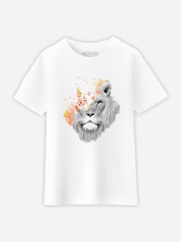 WOOOP Koszulka "If I Roar" w kolorze białym