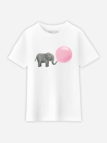 WOOOP Koszulka "Jumbo Bubble Gum" w kolorze białym