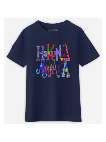 WOOOP Shirt "Hakuna matata" donkerblauw
