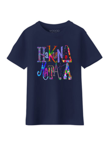 WOOOP Shirt "Hakuna matata" in Dunkelblau