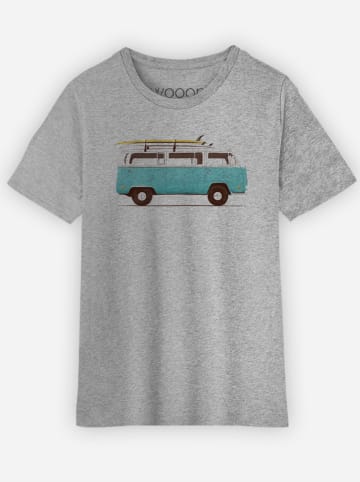 WOOOP Koszulka "Blue Van" w kolorze szarym