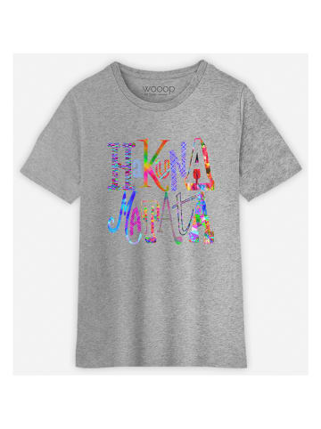 WOOOP Koszulka "Hakuna matata" w kolorze szarym