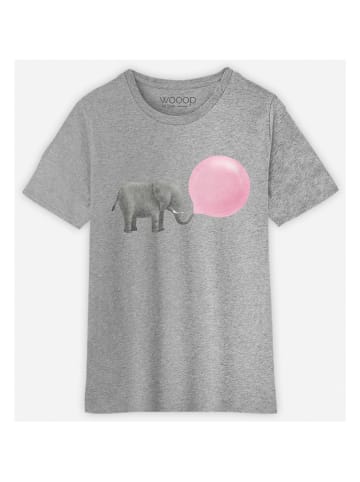 WOOOP Koszulka "Jumbo bubble gum" w kolorze szarym