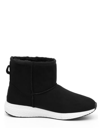 ISLAND BOOT Leder-Winterboots "Spotty" in Schwarz