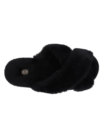 ISLAND BOOT Pantoffels "Fluffy" zwart