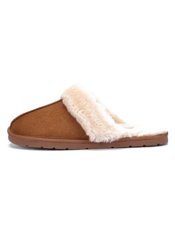 ISLAND BOOT Kapcie "Emesta" w kolorze jasnobrązowym
