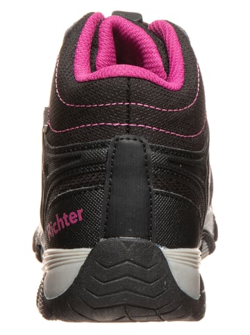Richter Shoes Trekkingboots in Schwarz/ Pink