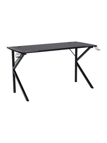 AC Design Gamer-Tisch "Ninja" in Schwarz - (B)140 x (H)75 x (T)60 cm