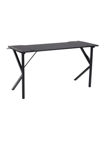 AC Design Gamer-Tisch "Ninja" in Schwarz - (B)140 x (H)75 x (T)60 cm