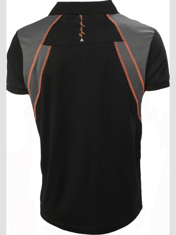 Peak Mountain Funkcyjna koszulka polo w kolorze czarnym