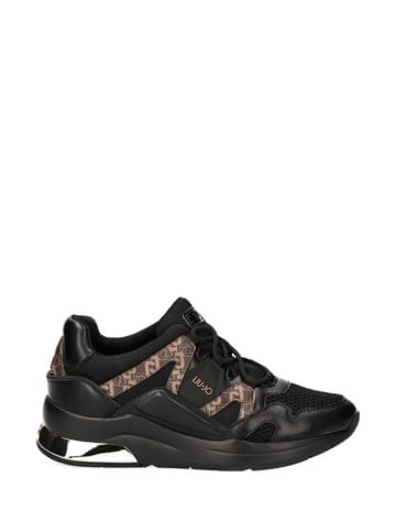 Liu Jo Sneakersy w kolorze czarno-brązowym