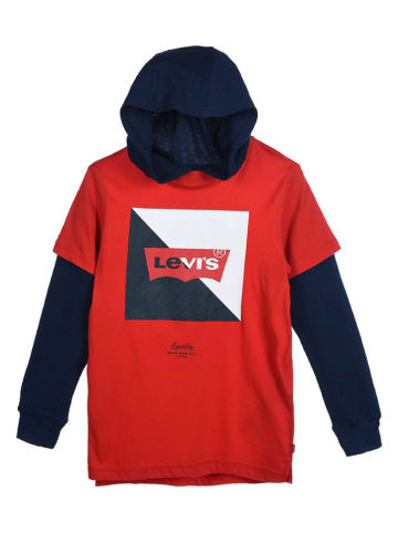 Levi's Kids Hoodie in Dunkelblau/ Rot