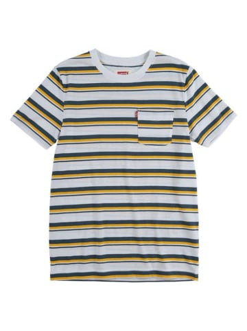 Levi's Kids Koszulka w kolorze biało-granatowo-żółtym