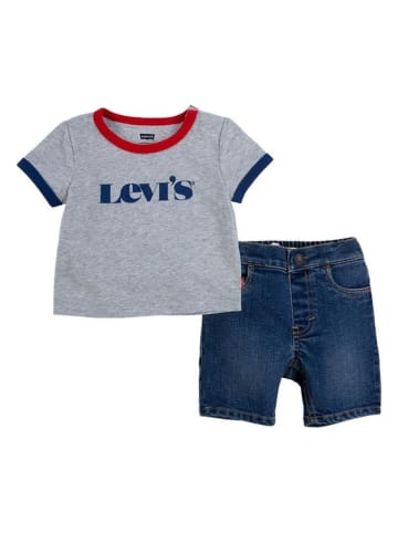 Levi's Kids 2-częściowy zestaw w kolorze niebiesko-szarym