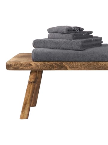 Schiesser 4-delige set: handdoeken "Skyline" antraciet