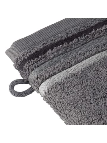 Schiesser 5er-Set: Waschhandschuhe "Skyline" in Anthrazit