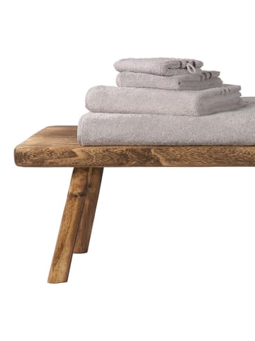 Schiesser 5-delige set: washandjes "Skyline" lichtgrijs