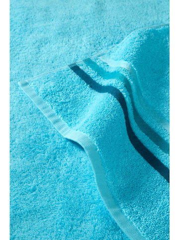 Schiesser 5-delige set: gastendoeken "Skyline" turquoise