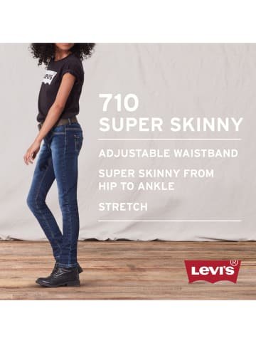 Levi's Kids Dżinsy "710" - Super Skinny fit - w kolorze szarym