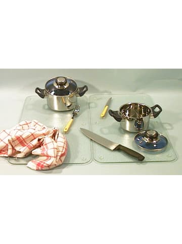 Chefware 2-delige set: fornuisafdekplaten transparant - (L)52 x (B)30 cm