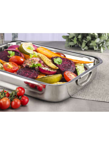 Chefware Roestvrijstalen ovenschaal - (L)37 x (B)28 cm