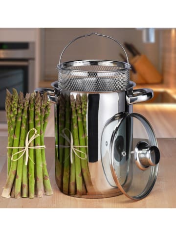Chefware 2-delige roestvrijstalen aspergepan - 4 l