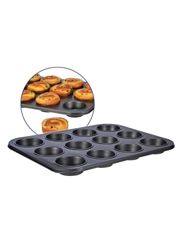 Chefware Muffinform in Schwarz - (L)36 x (B)28 cm