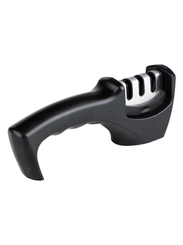 Chefware Messerschärfer in Schwarz - (B)20,5 x (H)7 x (T)4,5 cm