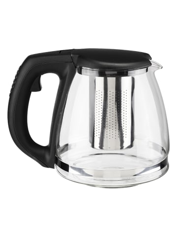 Chefware Theepot transparant/zwart - 1,2 l
