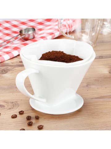 Chefware Koffiefilter wit - (B)16 x (H)11 x (D)14 cm