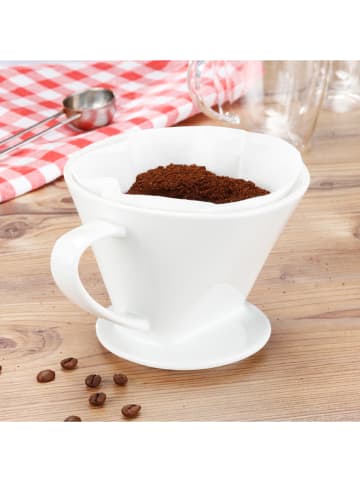 Profiline Kaffeefilter in Weiß - (B)16 x (H)11 x (T)14 cm