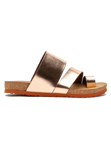 Comfortfusse Teenslippers roségoudkleurig