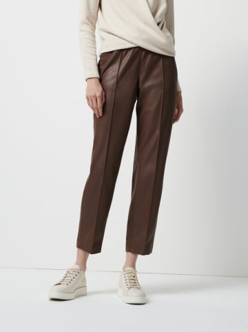 Someday Kunstleren broek "Canil" bruin
