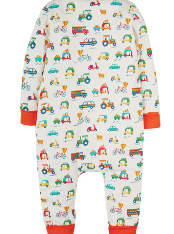 Frugi Rampers "Summer" w kolorze białym ze wzorem