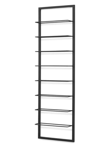 Lifa Living Weinregal "Luc" in Schwarz - (B)30 x (H)99,5 x (T)9,5 cm