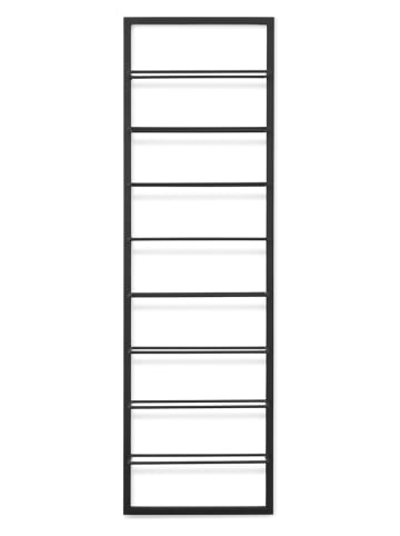 Lifa Living Regał "Luc" w kolorze czarnym na wino - 30 x 99,5 x 9,5 cm