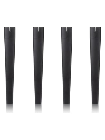 Lifa Living Voetjes voor afvalemmer zwart, 4 stuks
