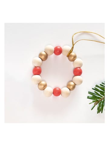 folia PAPER Sterrenset met houten kralen "Classic" meerkleurig - 161 stuks