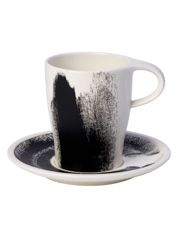 Villeroy & Boch Filiżanka w kolorze czarno-białym do kawy - 380 ml