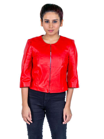 Isaco und Kawa Lederjacke in Rot