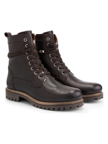TRAVELIN' Leder-Boots "Kvinlog" in Braun