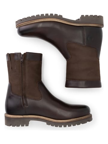 TRAVELIN' Leder-Boots "Mygland" in Braun