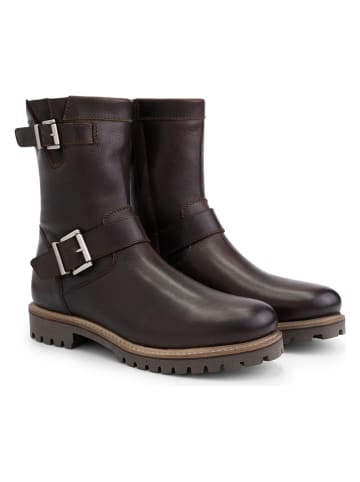 TRAVELIN' Leder-Boots "Silkeborg" in Braun