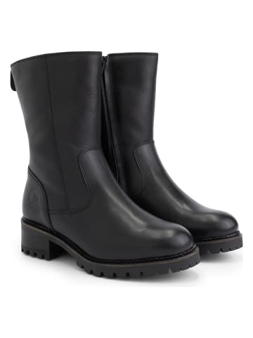 TRAVELIN' Leren boots "Skjolden" zwart