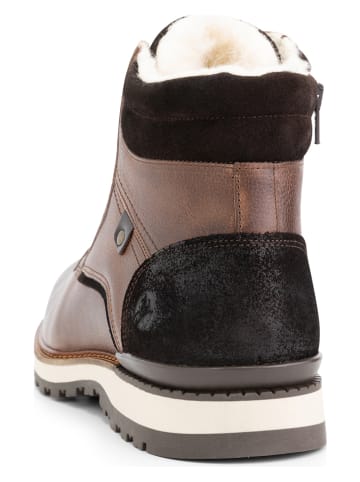 TRAVELIN' Leder-Boots "Sund" in Braun